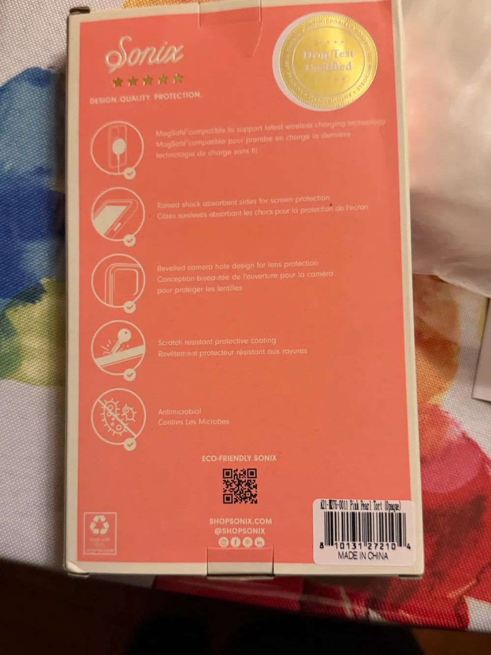 Sonix pearlescent pink
